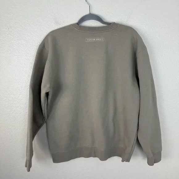 Taylor Swift Crew The Tortured Poets Department Crew Neck L Oversized Neutral - Picture 5 of 6
